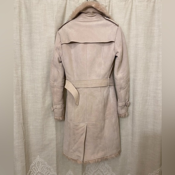 Burberry shearling toddingwall suede fur leather coat - Picture 4 of 10